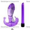 Vibrador rigido con funda para estimulacion del punto G